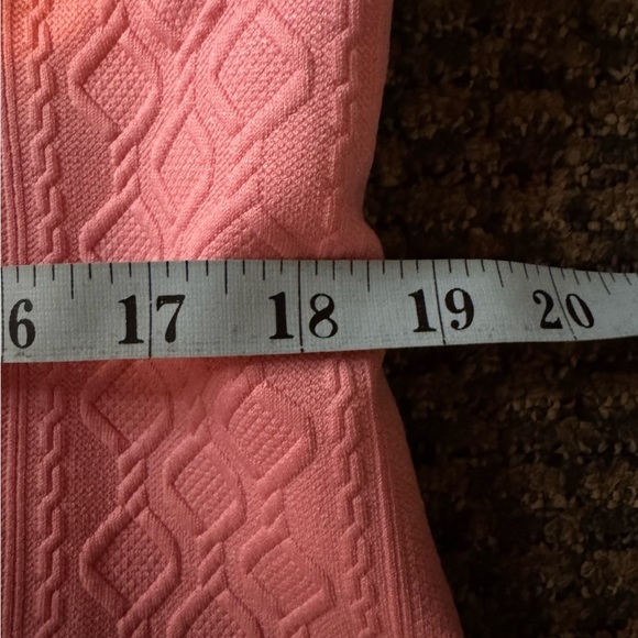 Mina Self Textured Vest Size Large Pink 2 Buttons - Picture 10 of 11